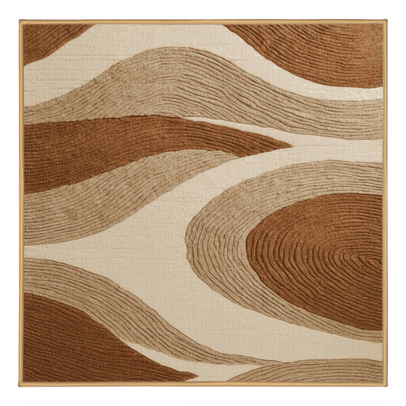 Tapis brun lavable à la machine