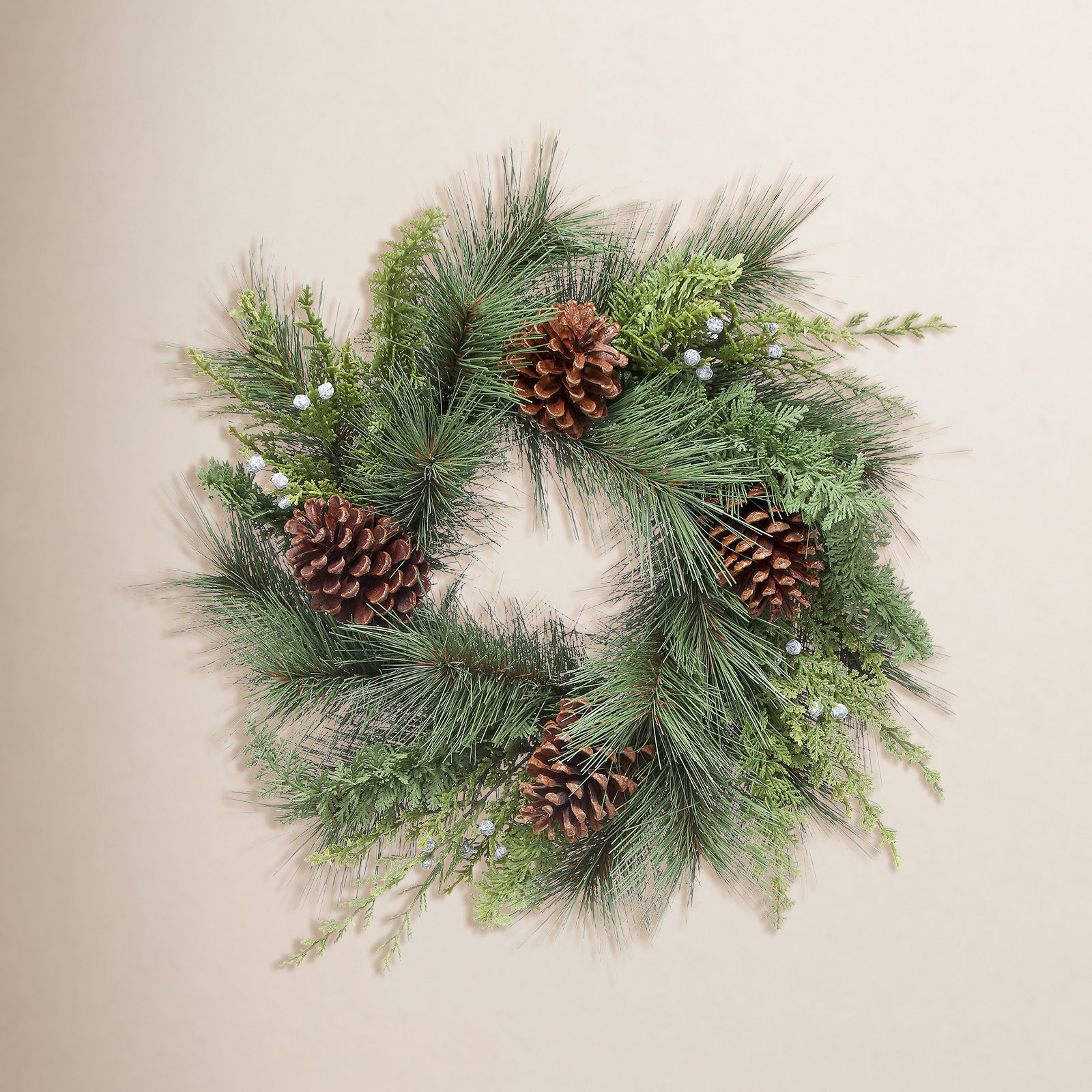 Pvc Greenery 14" Juniper Wreath