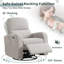 Fauteuil inclinable oscillant oscillant inclinable de 36 po avec USB et Type-C-812749044