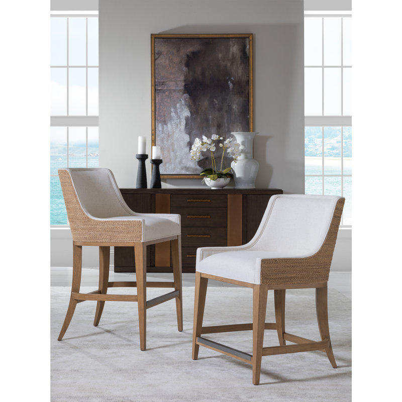 Simpatico Woven Back Stool, Bar Stool (30.5" Seat Height)