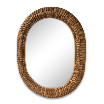 Debolt Seagrass Oval Mirror