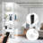 65" Column Floor Lamp With Remote Control. Full Brightness Control And Color Changing Temps-1085137445