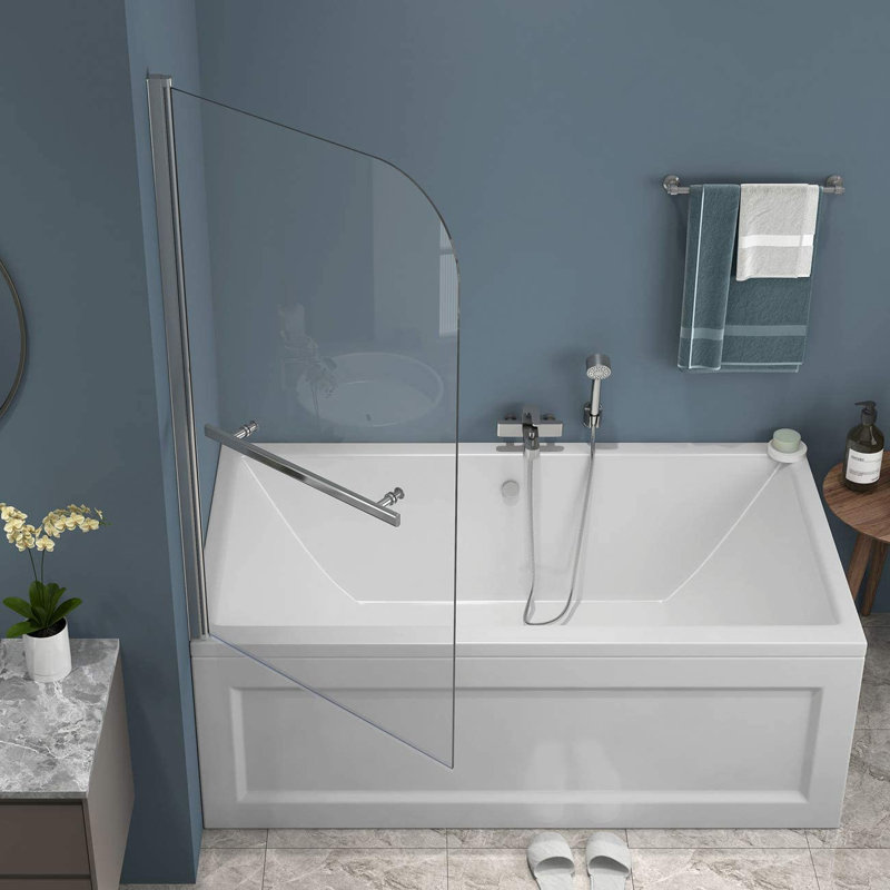 Porte de douche pivotante sans cadre l 31 po x H 55 po