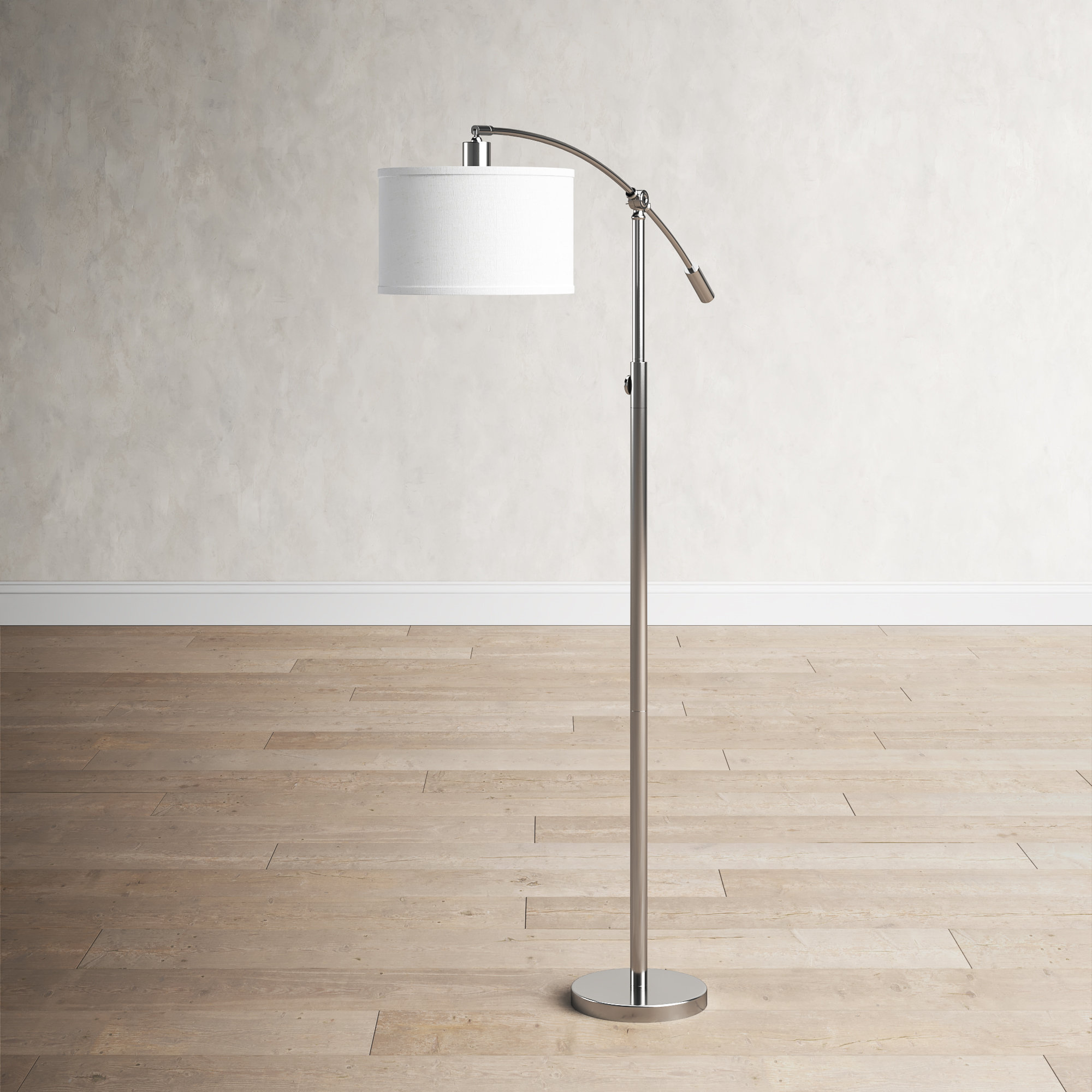 Dehaven 65'' Floor Lamp, Brushed Nickel