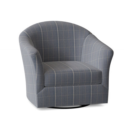 Weston Upholstered Swivel Barrel Chair