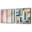 Casler - Ensemble de 2 collages carrés à formes abstraites-101859042-101859045