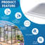Draps en polycarbonate à double paroi, panneaux de serre protégés contre les rayons UV, feuilles de toiture isolées et incassables pour serre, abri de jardin, abri de jardin et projets de bricolage