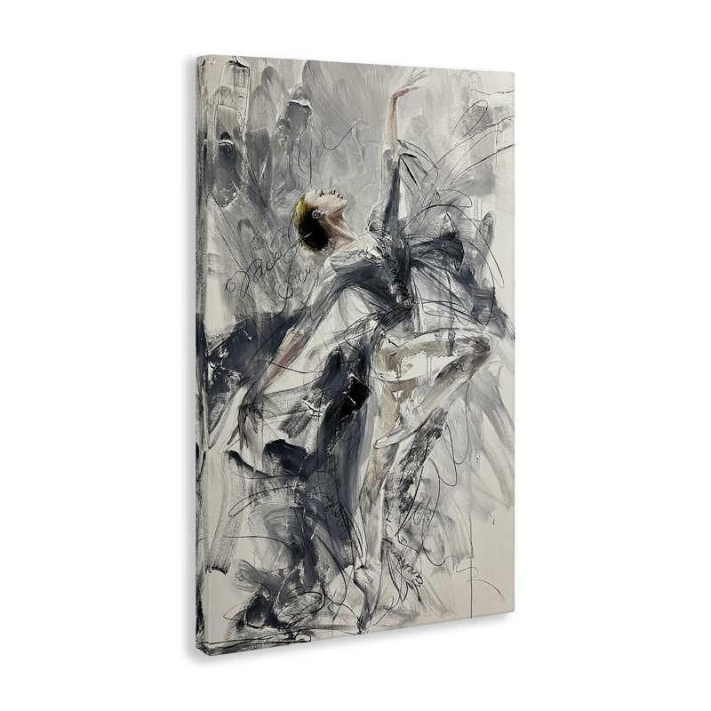 Élégante toile Pose Dancer, design par Lucille Lee, H 30 po x l 20 po