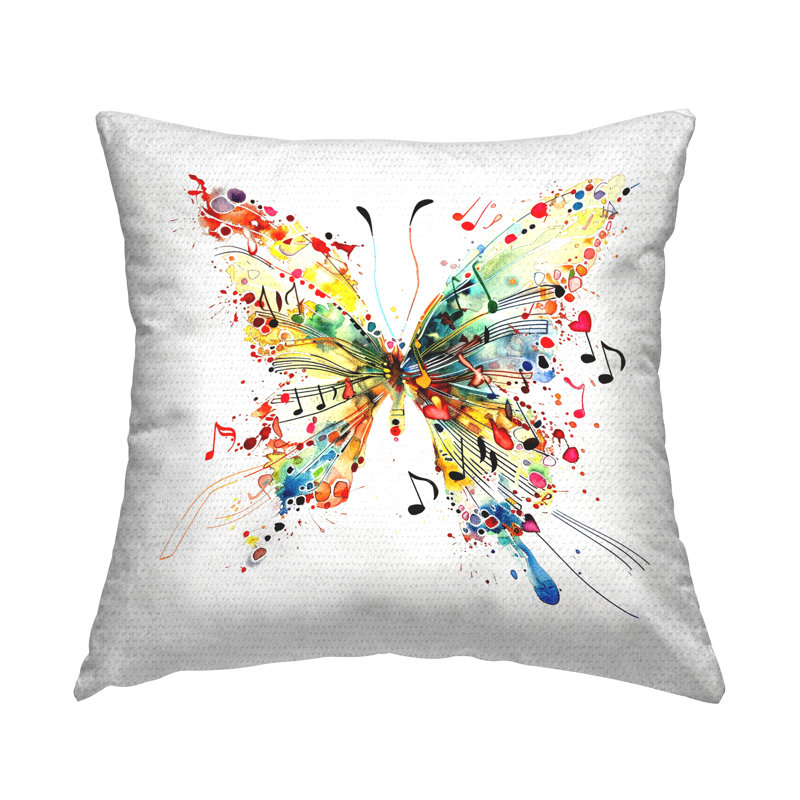 Coussin extérieur Musical Song Butterfly