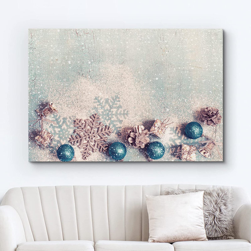 «Christmas Holiday Celebration», impression sur toile tendue, H 12 po x l 18 po x P 1,5 po