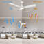 Ventilateur de plafond intelligent DEL à 3 pales 56 "avec lumière -541540805-541540804