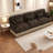 Deep Seat Chenille 100 Inch Modern Sectionals, Leopard Sofa For Home
