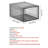 Shoe Storage Boxes 6 Pack Stackable Shoe Boxes US Size 13 Transparent Black