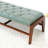 Calderone Genuine Leather Upholstered Bench