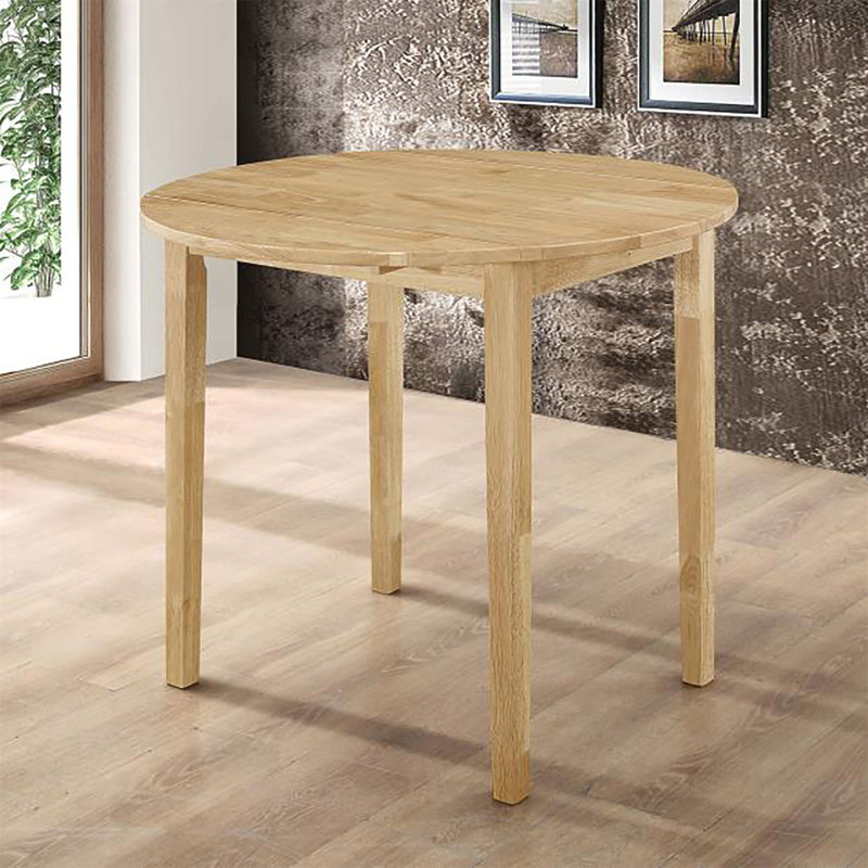 Ensemble de salle à manger 3 pièces avec abattant, Naturel