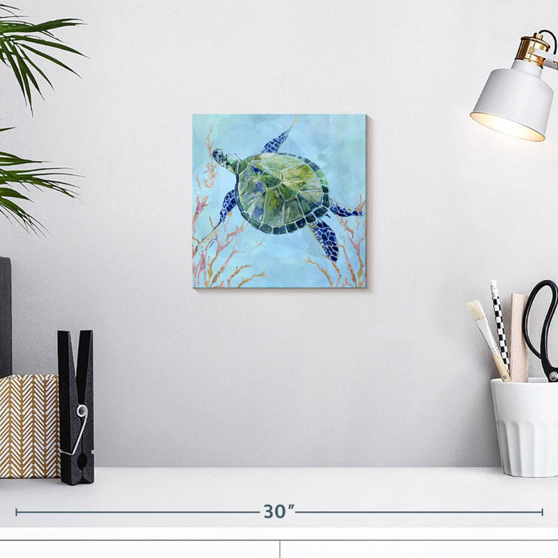 Crowle Sea Turtle II, 10" H x 10" W