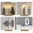75" Tall Armoire Wardrobe Closet with Drawers & Lights, Clothing Storage Cabinet with 2 Glass Doors -525463513