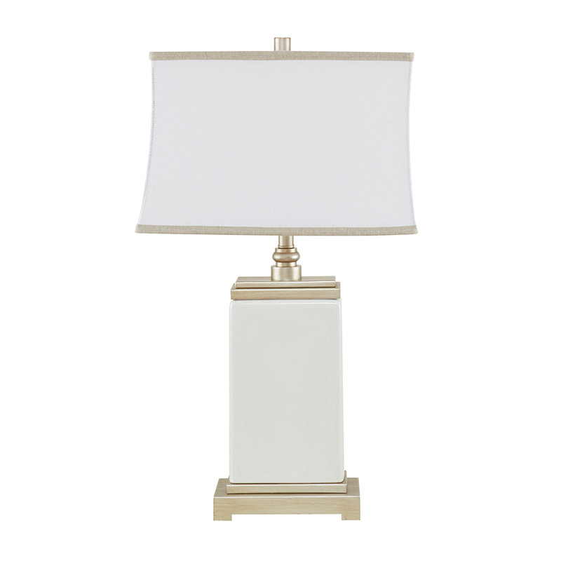 Lampe de table rectangulaire en céramique