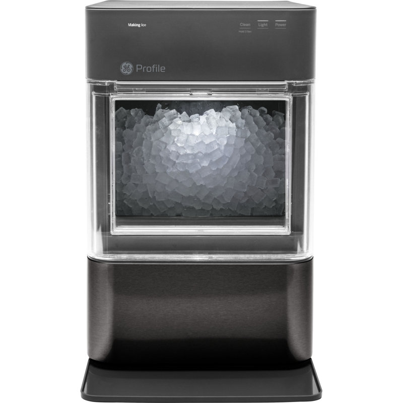 Black Stainless Steel Portable Nugget Ice Maker with WiFi