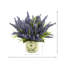Spring Additions Lavender Heather in Decoupage Pot