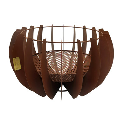 Outdoor Solis Fire Pit in Rust H30CM W50CM