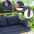 Darst 2 - Person Patio Conversation Set with Cushions-236007014
