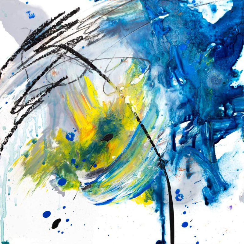 Fushite - Artist Enhanced Canvas Print, 12" H x 12" W x 1" D, Unframed
