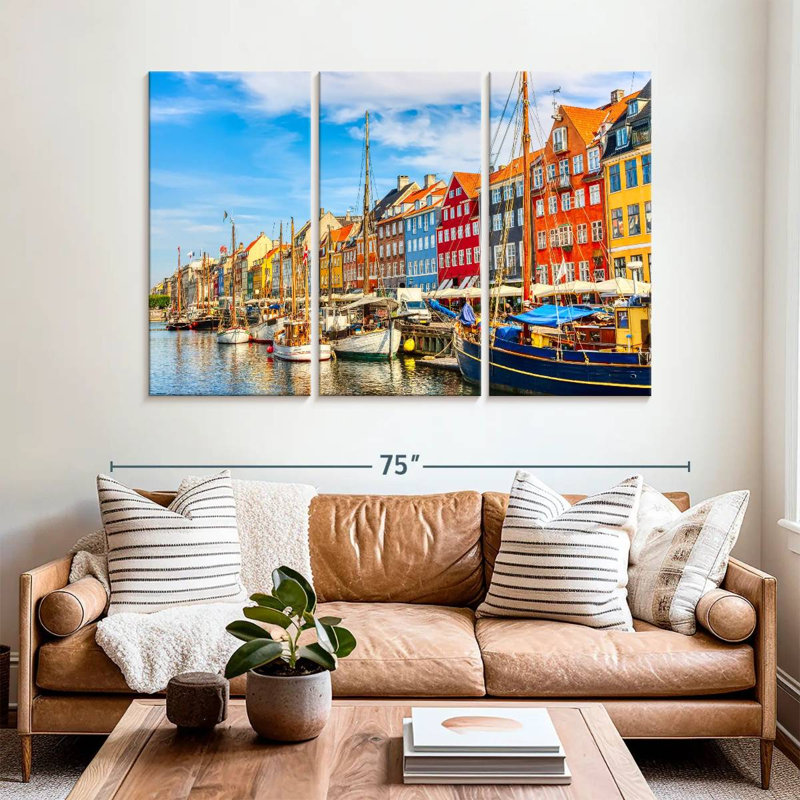 Sebbie Nyhavn Portside Houses, 42" H x 65" W