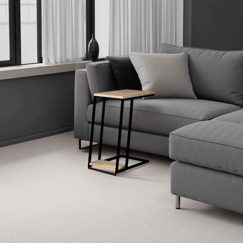 Metal Frame Sofa Laptop Table, Grey