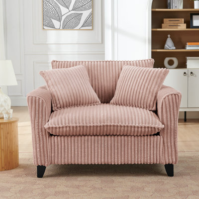Lazy sofa chair, comfortable single-person sofa chair, with a backrest and soft seat cushion, having armrests on both sides, suitable for living room and bedroom