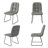 Derose Extendable Dining Table With Dining Chairs, Dining Kitchen Table Sets-122056377-122056380