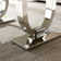 Rectangle Marble Coffee Table With Stainless Steel Base