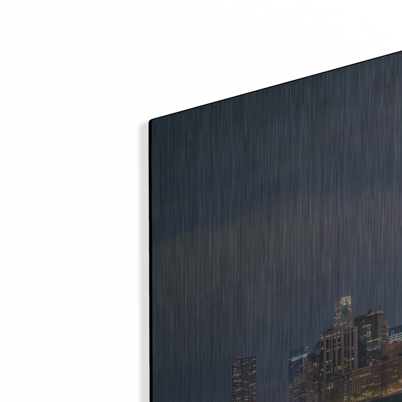 «Chicago Nightime Panorama» par AKG, H 12 po x l 24 po