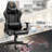 Inbox Zero Gaming Chair with Zodiac Star Sign  Poker Crown Adjustable Armrest and Adjustable Headrest PC & Racing Game Chair in Black