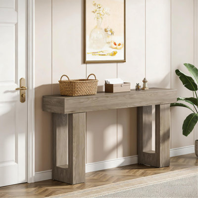 Console élégante, table d'appoint en bois