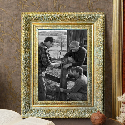 Cadre photo 3 pièces 11 po x 14 po avec plexiglas en or antique