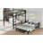 Metal Bunk Bed With Raised Security Fence And Noise-Free Design-125179194