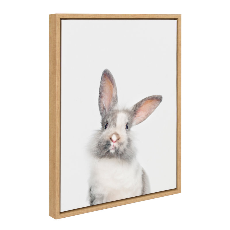 Reproduction d'art sur toile encadrée par Animal Studio, Encadré naturel