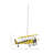 Abbate Metal Airplane Yellow Wall Decor with Chain Hanger