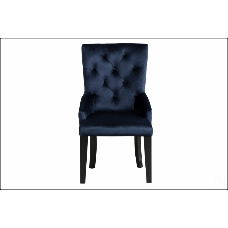 Chaise d'appoint (1 pièce) en finition noire