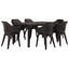 6 - Person Patio Dining Set with Rectangular Table-42351898