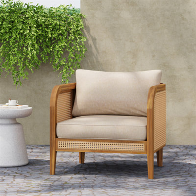 Chaise avec accoudoirs de patio Kirkby