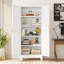 Grande armoire de rangement en métal 70,87 po avec 4 tablettes réglables-1478894759