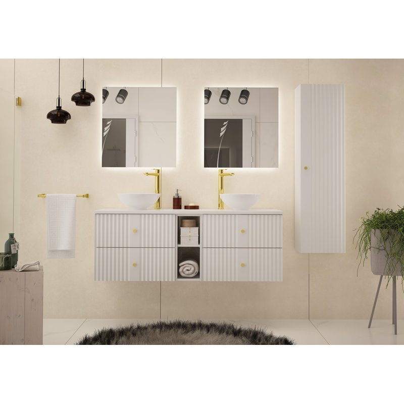 Arashel Bathroom Storage Furniture Set, Gray