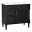 Meuble-lavabo simple 36 po avec lavabo en céramique et 2 tiroirs et tablette ajustable-1667966864