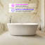 Baignoire de trempage autoportante en acrylique à fond plat 67 po Lure