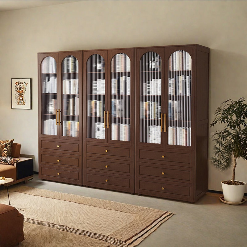 Bibliothèque de style français, Marron foncé