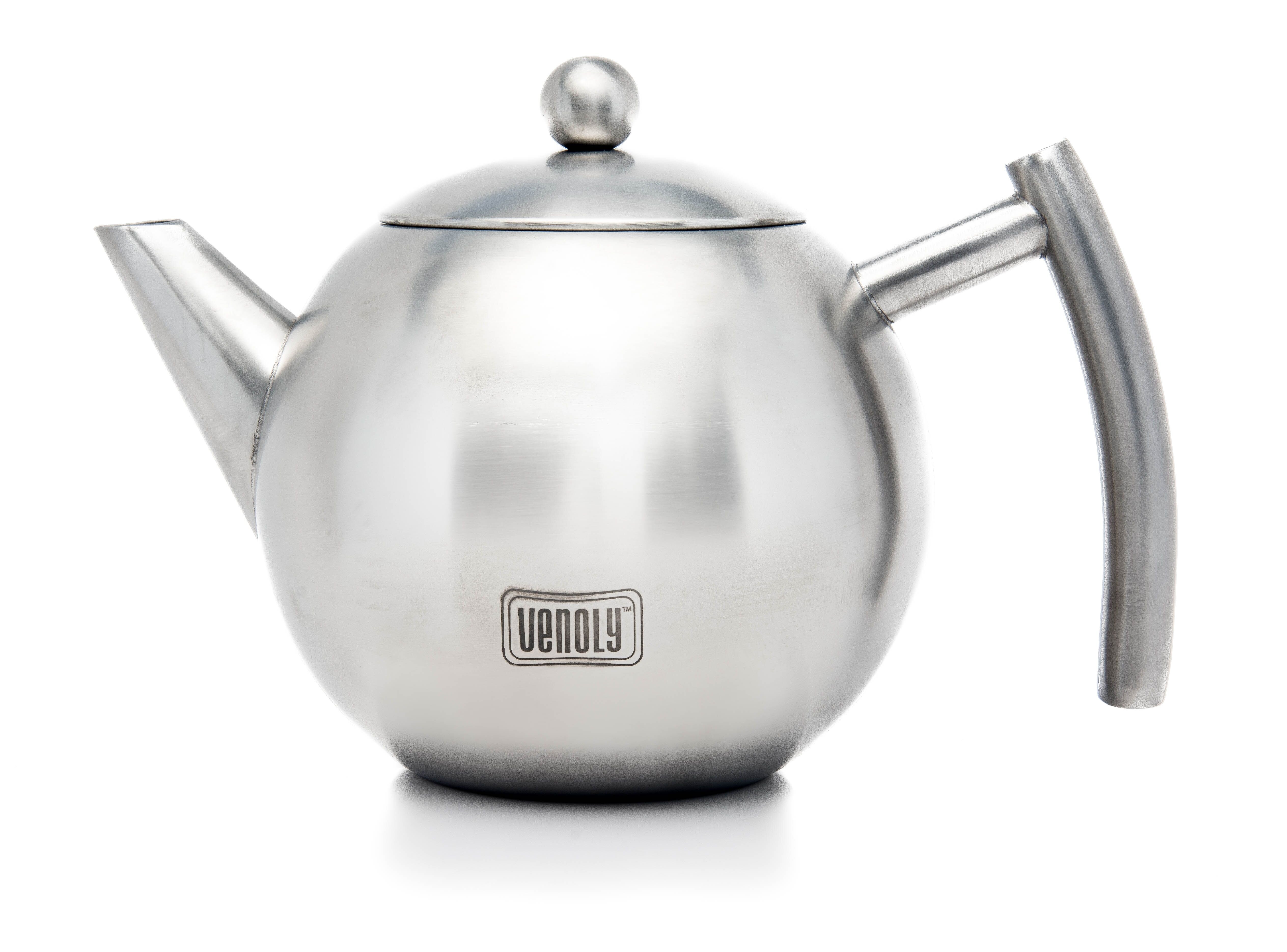 Korkmaz Tombik 37oz. Stainless Steel Teapot