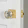 Viaggio Quadrato Hammered Texture Rosette Single Dummy with Circolo Crystal Knob