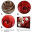 «Red and White Classic Rose Resonor - Roses», art mural 4 pièces pour le salon-1320569633